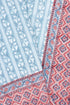 20s Cotton Bed Cover in Floral Block Print